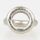 Ringnippel Metall Edelstahl-Optik 18x22mm M10x1 Innengewinde für Lampen und Leuchtenbau