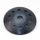 Kuppelscheibe Abschlußscheibe Kaschierung Kunststoff schwarz mit Lochmuster Durchmesser 62x7mm