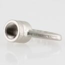 Zahnringnippel Metall Nickel Matt 42mm M10x1 Innengewinde...