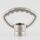 Zahnringnippel Metall Nickel Matt 42mm M10x1 Innengewinde für Lampen und Leuchtenbau