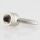 Zahnringnippel Metall Nickel Matt 42mm M10x1 Innengewinde für Lampen und Leuchtenbau
