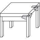 Häfele Winkelverbinder Winkelbeschlag aus Stahl verzinkt 125x54mm