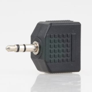 Audio-Adapter Klinkenstecker 3.5mm Stereo auf 2x3.5mm Kupplung