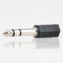Audio-Adapter Klinkenstecker 6.3mm Stereo auf 1 x 3.5mm Kupplung