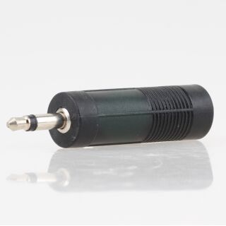 Audio-Adapter Klinkenstecker 3.5mm Mono auf 1 x 6.3mm Kupplung