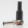 DC Stecker Kunststoff 5mm AD 2.1mm ID mit Knickschutz SL 13mm