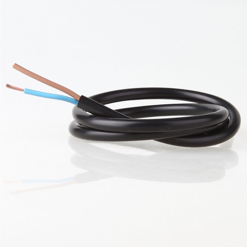 PVC-Lampen-Kabel Rundkabel schwarz 2-adrig|Radio Kölsch