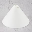 Lampen-Baldachin 110x70mm Kunststoff weiß Pyramiden Form mit Feststellschraube