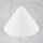 Lampen-Baldachin Pyramiden Form mit Feststellschraube 110x70mm Kunststoff weiß