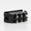 Einbau-Wipptaster schwarz 250V/3A 3-polig 30x12mm