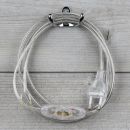 Lampen Anschlussleitung transparent 2 Meter 2-adrig mit...