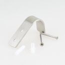 Häfele Möbel Garderobenhaken 70x20mm Edelstahl