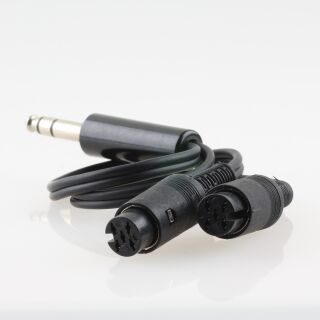 Audio-Adapter Kabel 6,3mm Klinkenstecker Stereo auf 2 x DIN Kupplung 5 polig