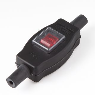 Schnurschalter Schnur-Zwischenschalter Handschalter schwarz IP44 250V/16A