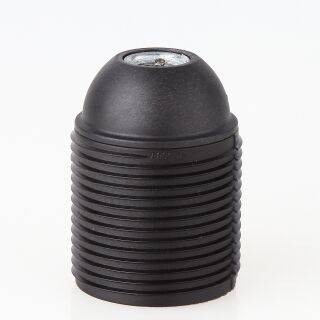 Lampenfassung E-27 Schwarz – In Blisterverpackung, Einfacher Einbau