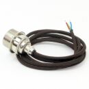 Textilkabel Braun mit Vintage E27 Lampenfassung Messing...